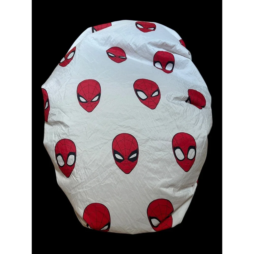 Marvel Spider-Man Twin Fitted Sheet White Red Mask Print Jay Franco Bedding